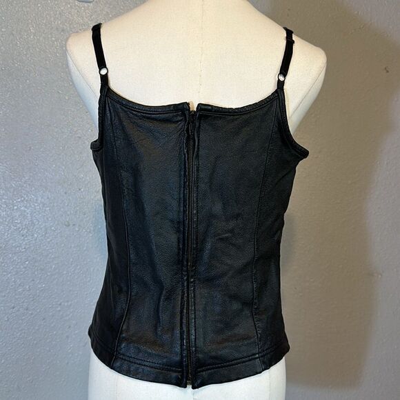Wilson leather women’s black top size L - Picture 3 of 10